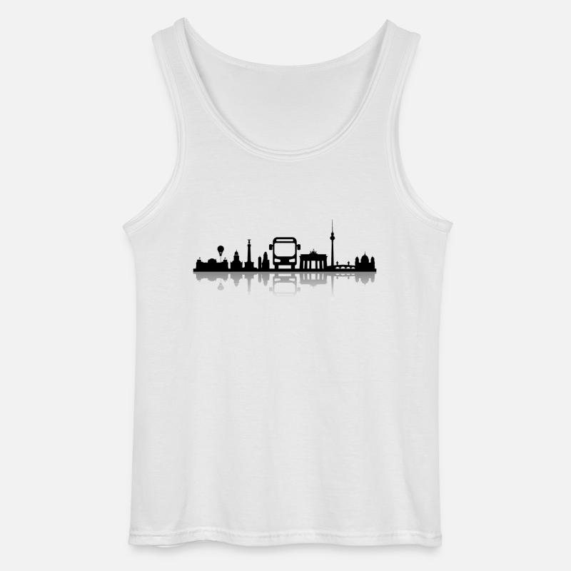 Skyline - Berlin Klassenfahrt - Gildan Männer Tank Top - Weiß