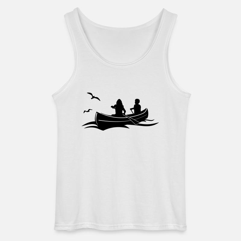 Freizeit - Paddeln - Gildan Männer Tank Top - Weiß