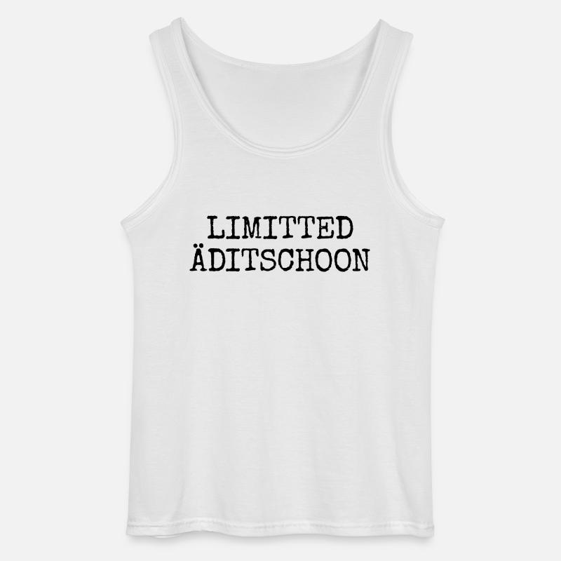 Limitted Äditschoon - Plattdeutsche Edition - Gildan Männer Tank Top - Weiß