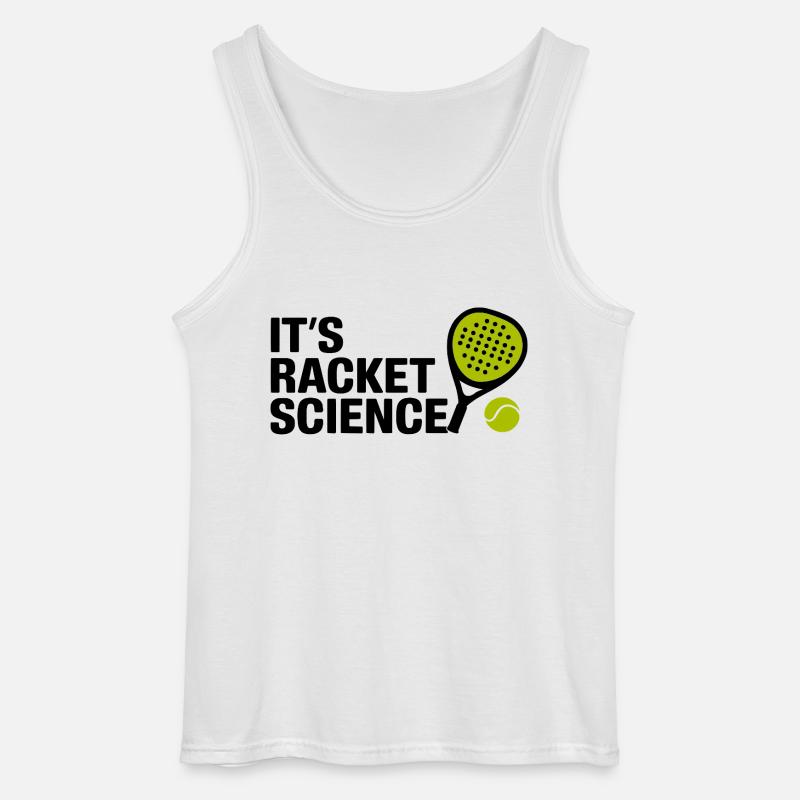 It s racket science 3 - Gildan Männer Tank Top - Weiß