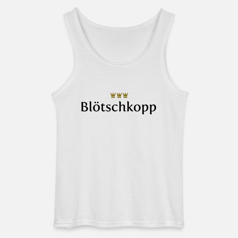 Blötschkopp (Köln / Kölsch / Carnaval) - Débardeur Gildan Homme - blanc