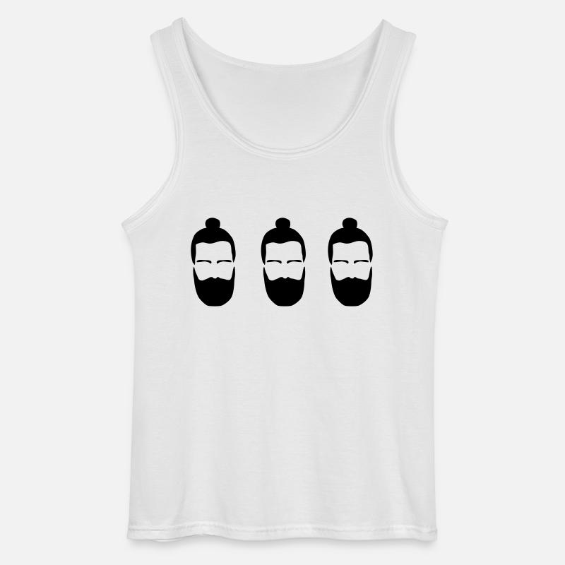NilGuenther_HipsterKlone2 - Gildan Männer Tank Top - Weiß