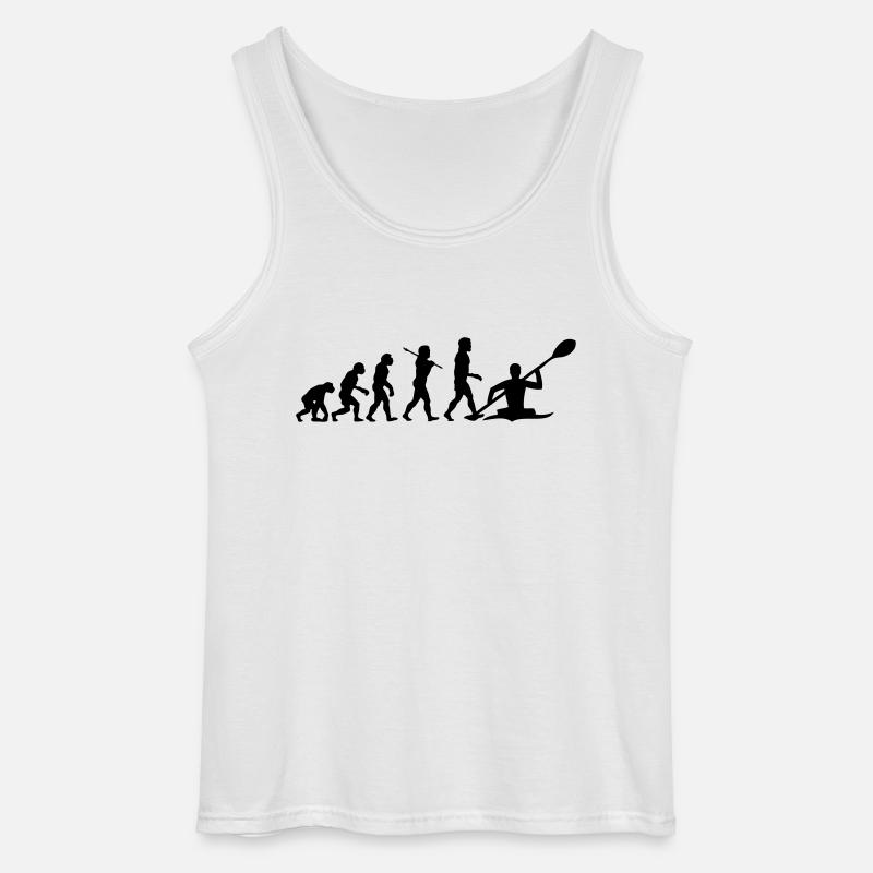 Kayaking - Kayak Evolution - Gildan Männer Tank Top - Weiß