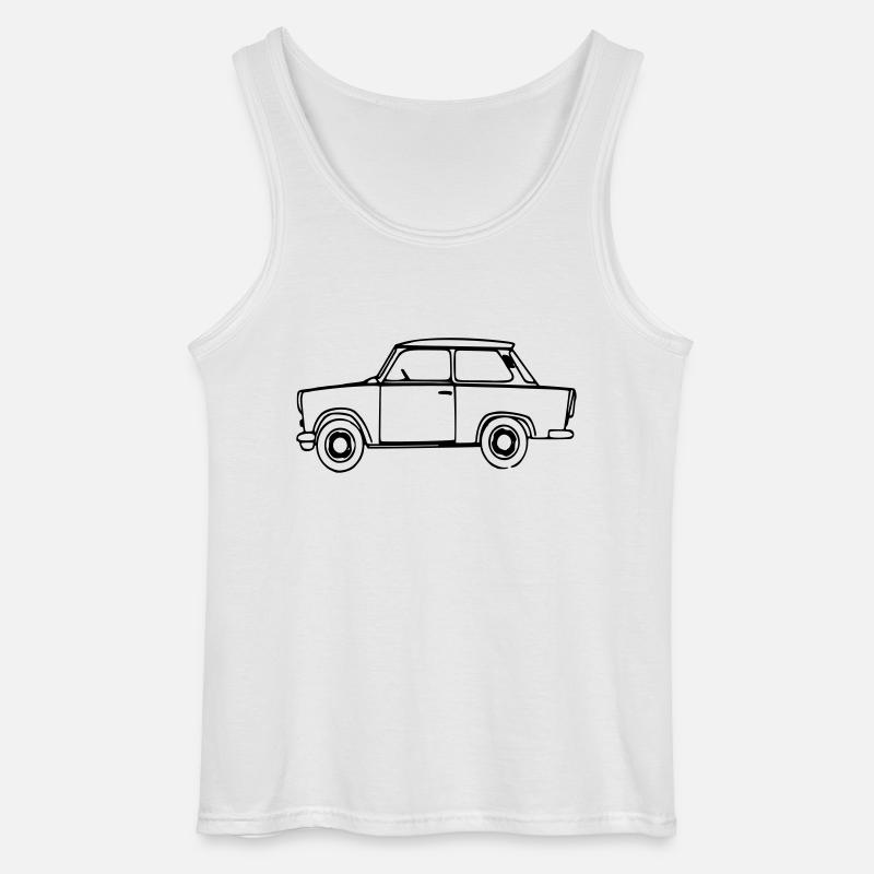 Trabant Outlines - Gildan Männer Tank Top - Weiß
