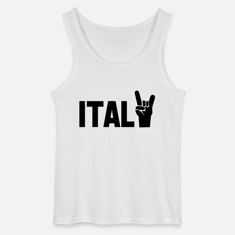 italy - Gildan Männer Tank Top - Weiß