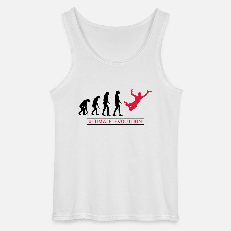 Ultimate Frisbee Evolution - Gildan Männer Tank Top - Weiß