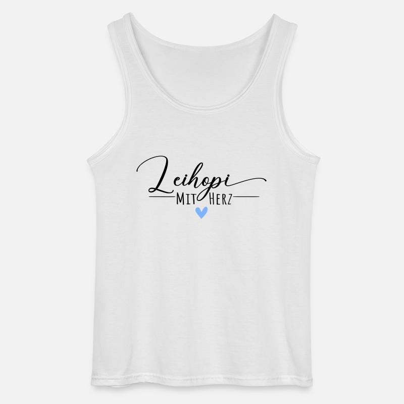 Leihopi mit Herz - Gildan Männer Tank Top - Weiß
