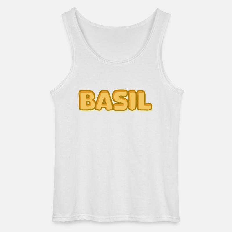 Basil Basil - Gildan Männer Tank Top - Weiß