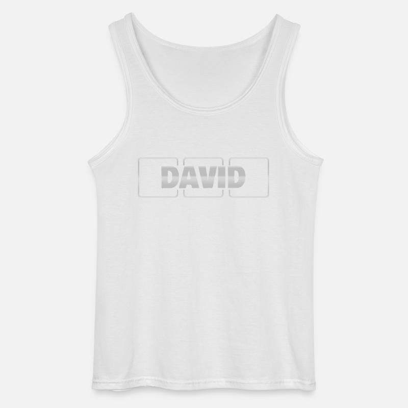 David als Geschenkidee - Gildan Männer Tank Top - Weiß