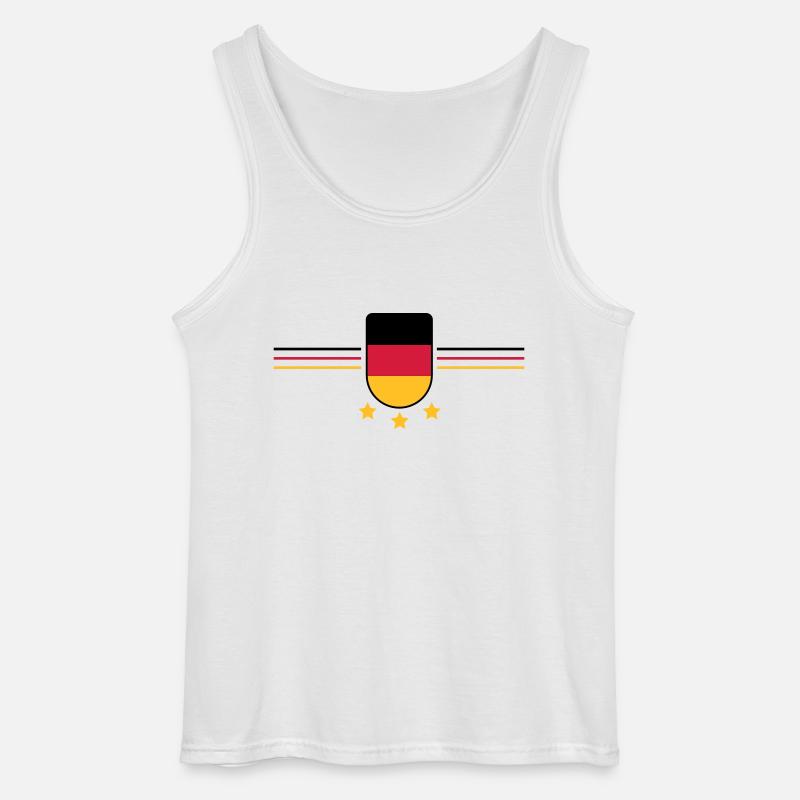 deutschland 3 sterne - Gildan Männer Tank Top - Weiß