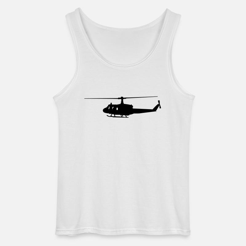 Hubschrauber - Gildan Männer Tank Top - Weiß