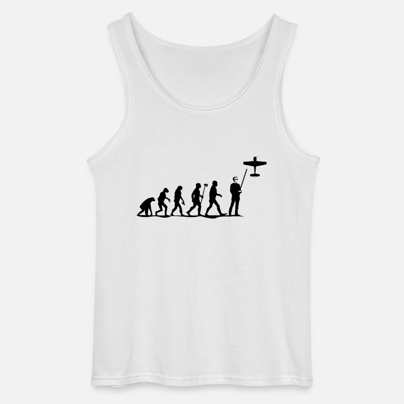 evolution modellfliegen - Gildan Männer Tank Top - Weiß