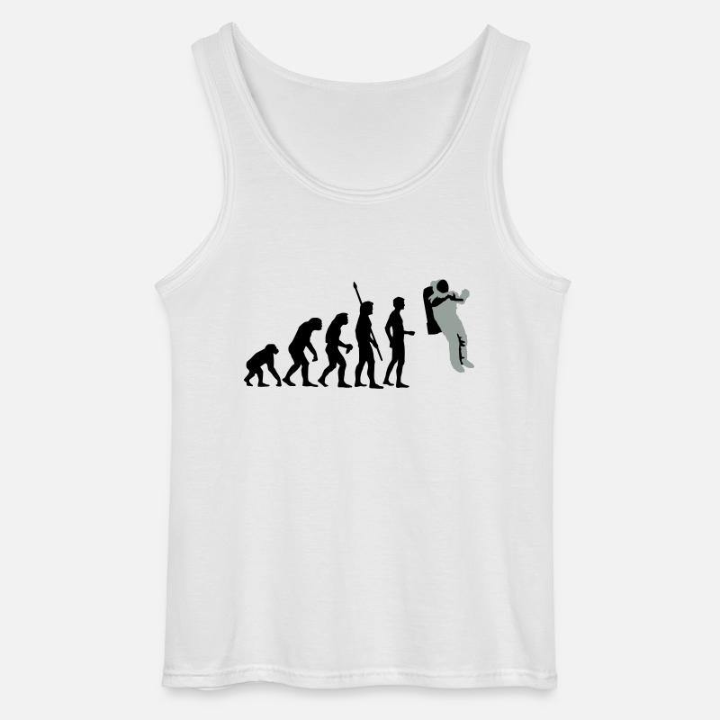 evolution_astronaut_2c - Gildan Men’s Tank Top - white