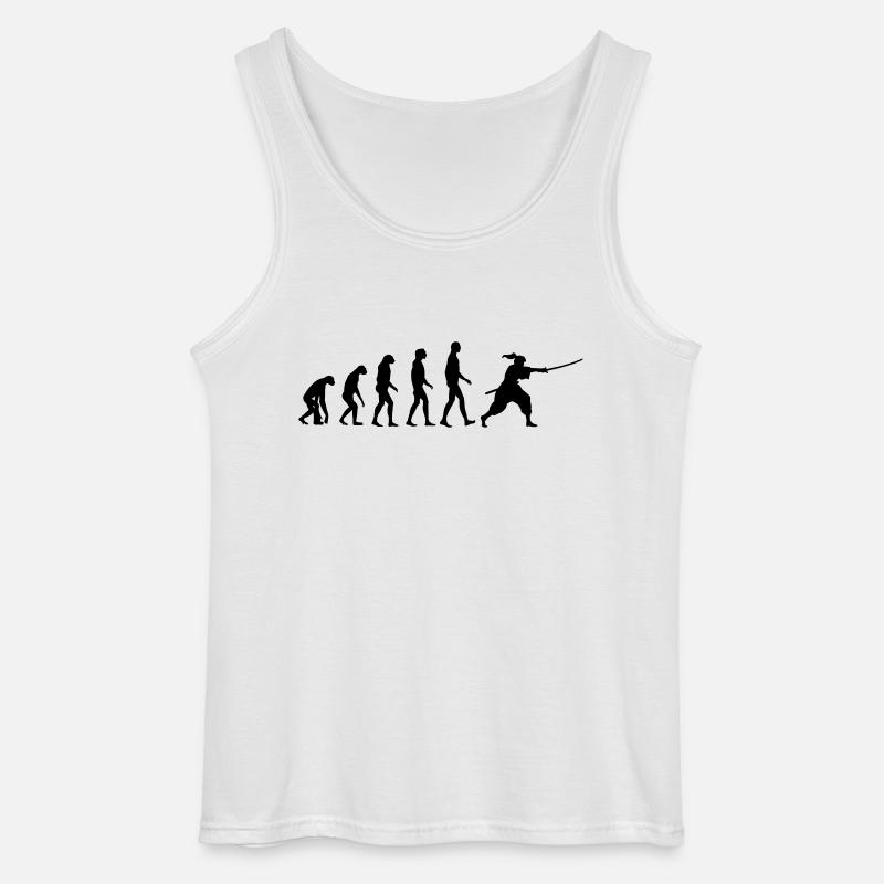 iaido evolution - Gildan Männer Tank Top - Weiß