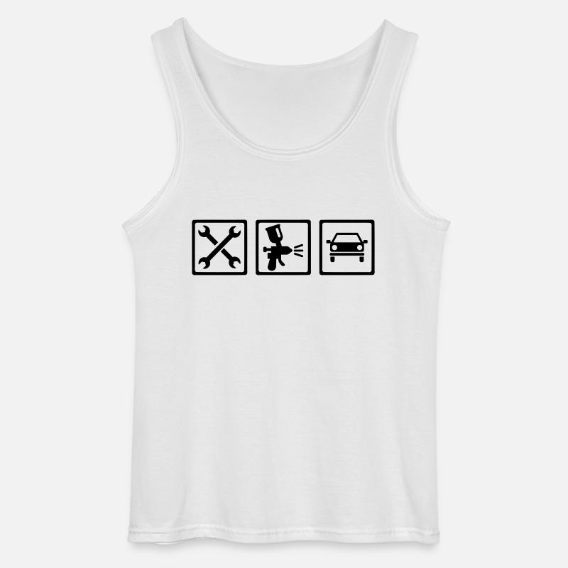 Lackierer - Gildan Männer Tank Top - Weiß