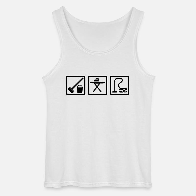 Putzen - Gildan Männer Tank Top - Weiß