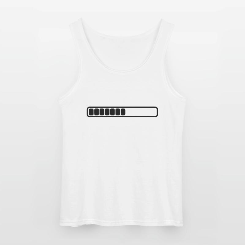 Charging indicator separate charging bars single battery level Gildan Men’s Tank Top