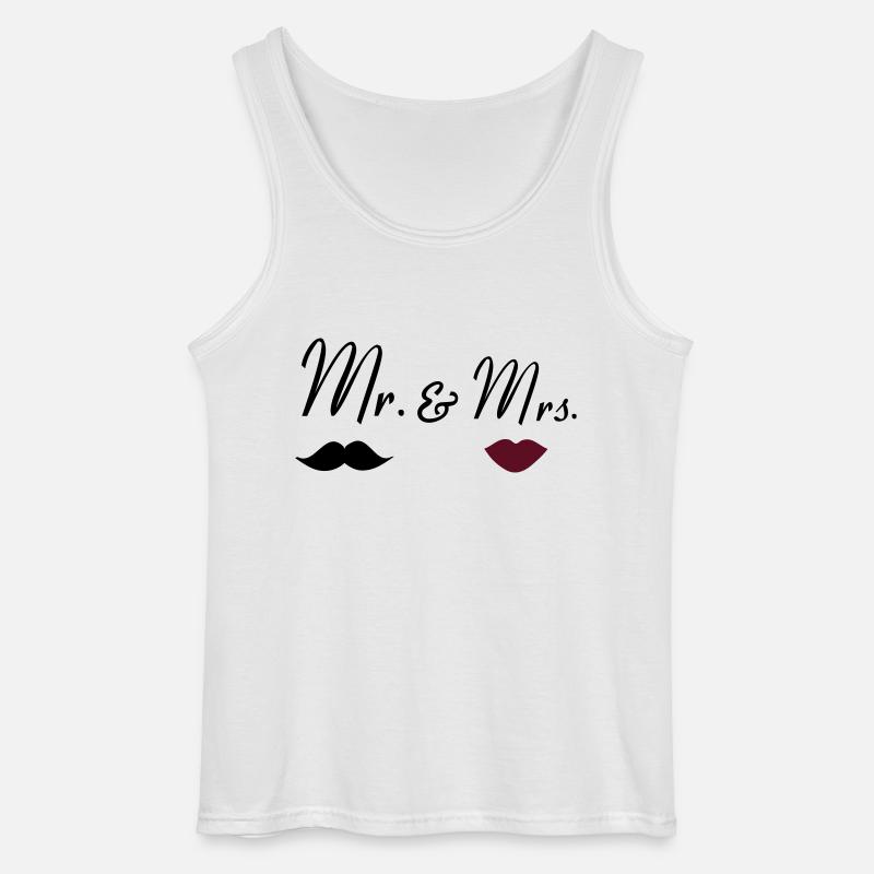 mr_mrs_2 - Gildan Männer Tank Top - Weiß