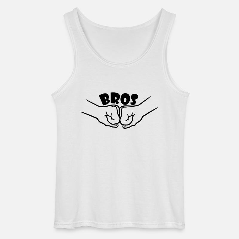 2 Bros Team - Gildan Männer Tank Top - Weiß