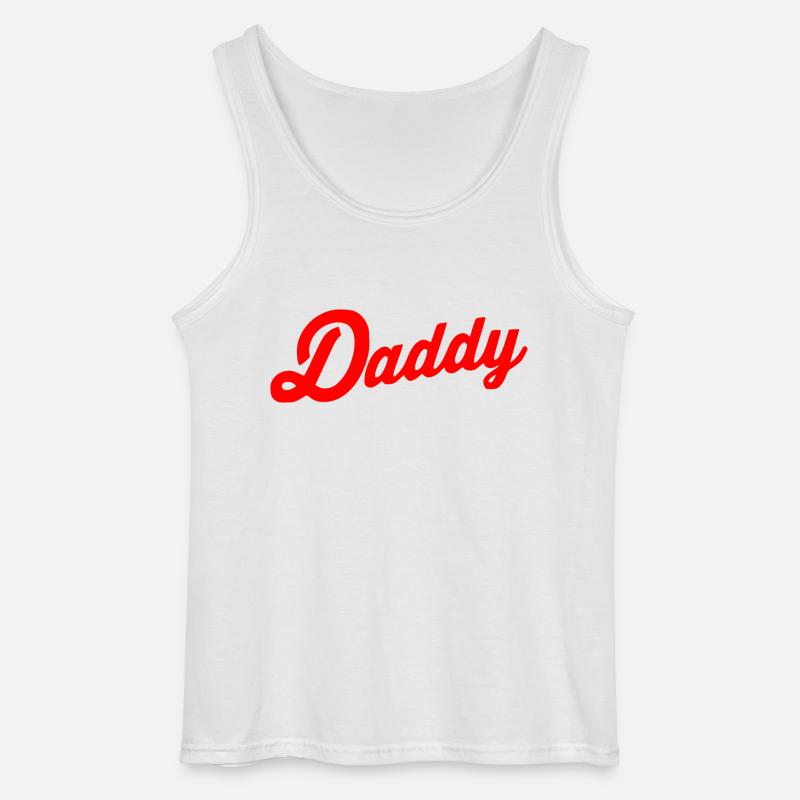Daddy - Męski tank top Gildan - biały