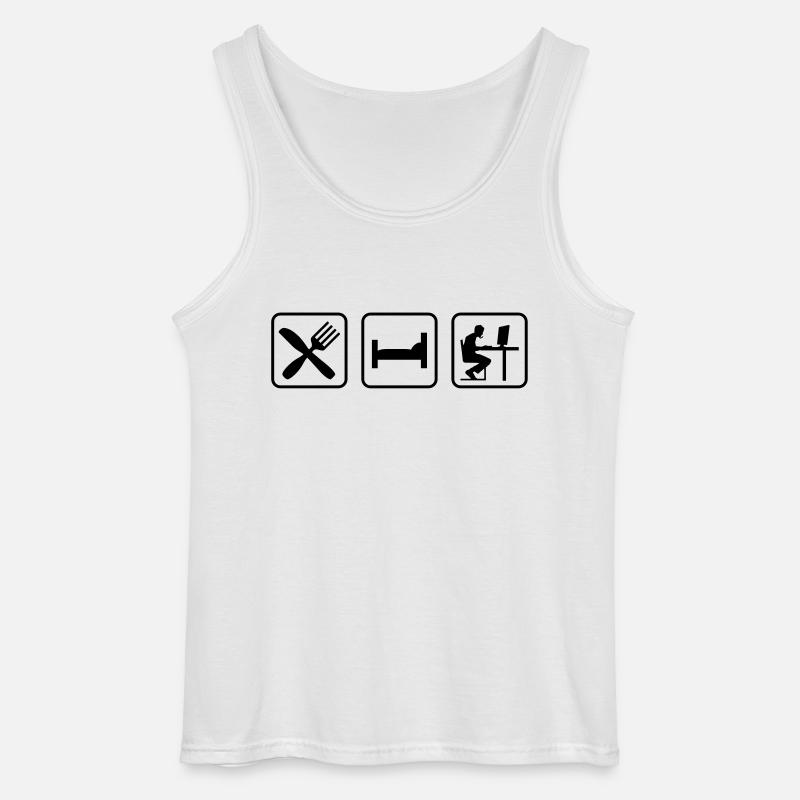 Computer-Spiel - Gildan Männer Tank Top - Weiß