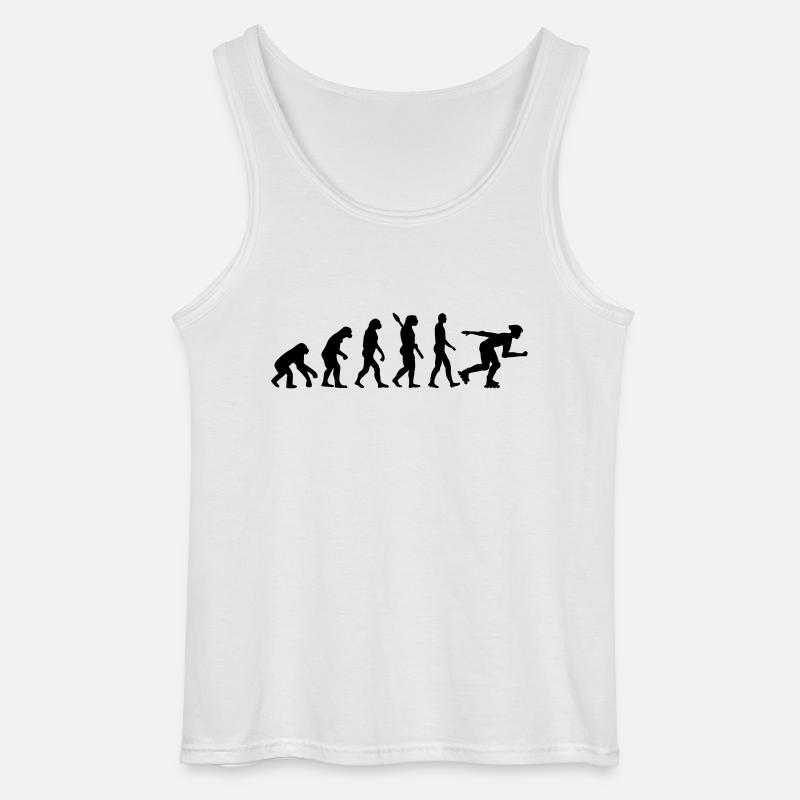 Evolution Inline Skating - Gildan Männer Tank Top - Weiß