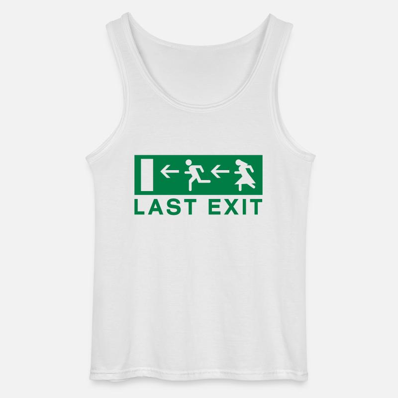Last exit - Gildan Männer Tank Top - Weiß