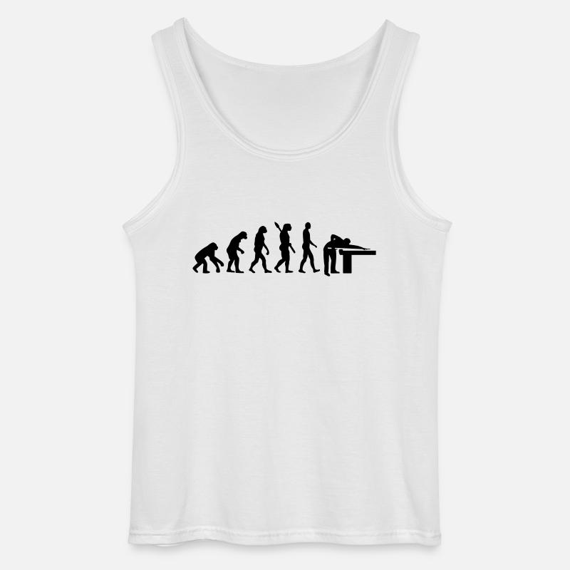 Evolution Billards - Gildan Men’s Tank Top - white