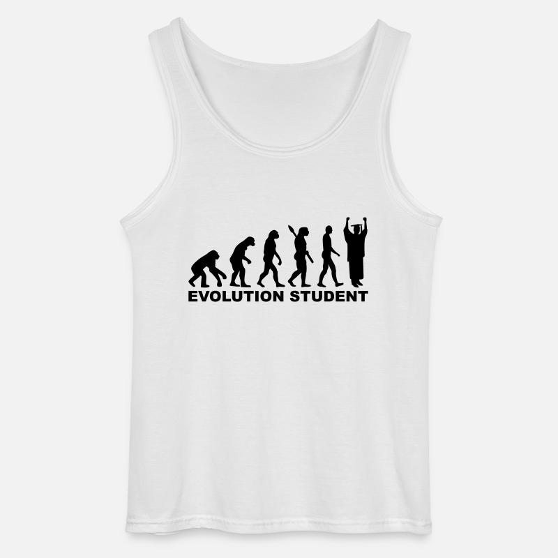 Evolution Student - Gildan Men’s Tank Top - white