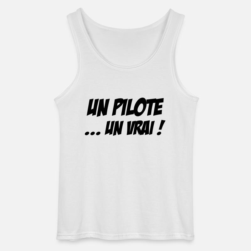Rennfahrer / Pilot / Auto / Luftfahrt / Luft - Gildan Männer Tank Top - Weiß