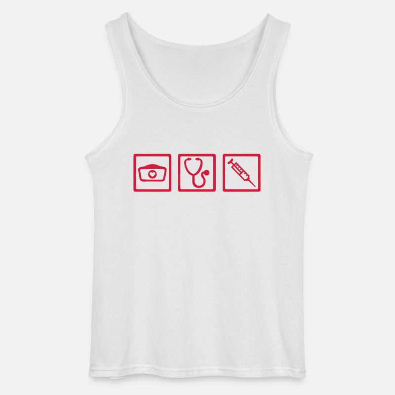 Krankenschwester - Gildan Männer Tank Top - Weiß