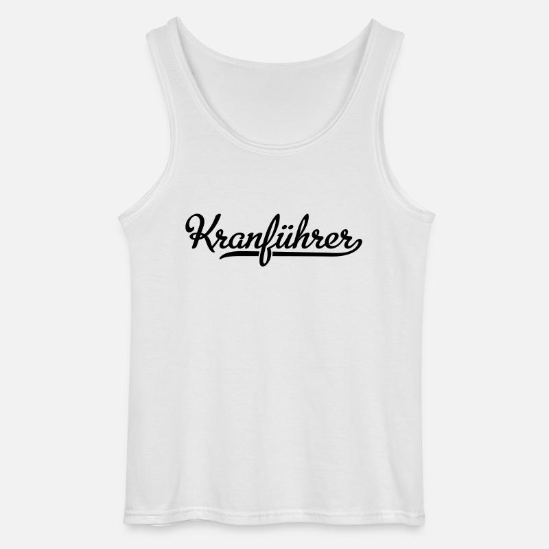 Kranführer - Gildan Männer Tank Top - Weiß