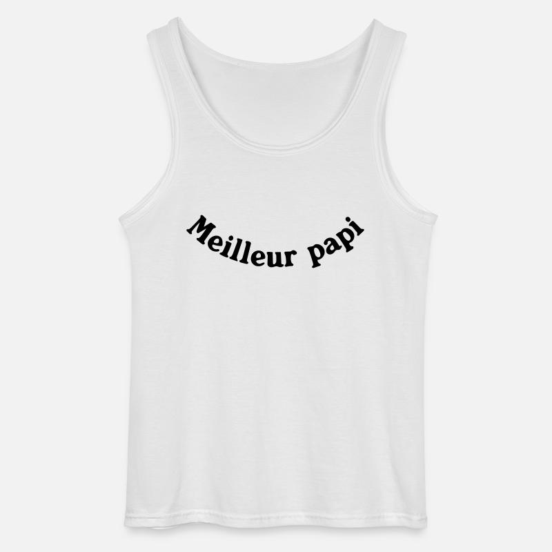 BESTE PAPI - Gildan Männer Tank Top - Weiß