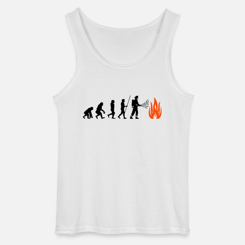 Fire Brigade Evolution - Gildan Men’s Tank Top - white