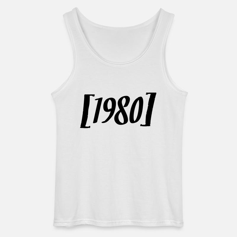 1980 - Gildan Männer Tank Top - Weiß