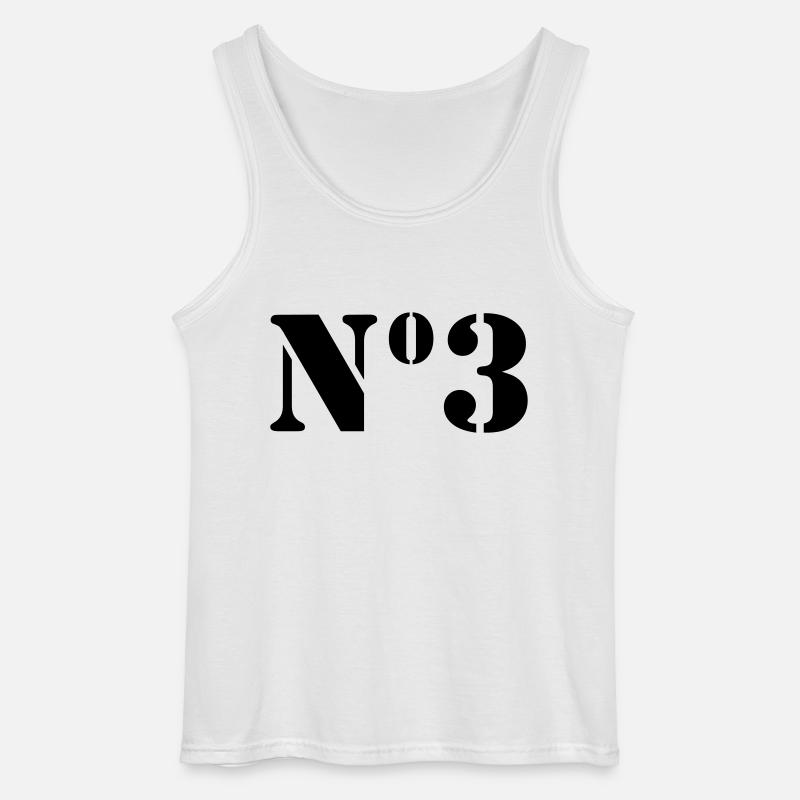Nummer 3 // no3 - Gildan Männer Tank Top - Weiß