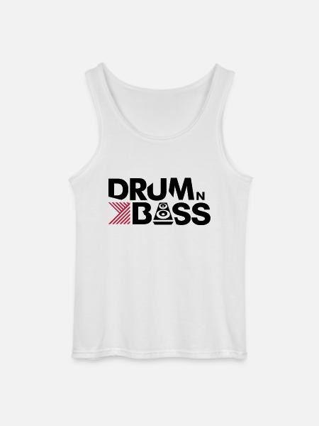 Drum n Bass - Gildan Männer Tank Top - Weiß