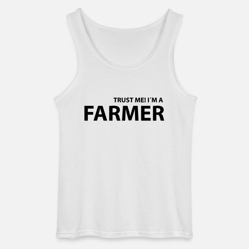 farmer - Gildan Männer Tank Top - Weiß