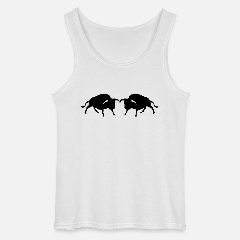 stier2 - Gildan Männer Tank Top - Weiß
