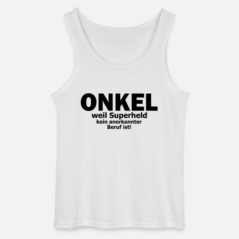 onkel - Gildan Männer Tank Top - Weiß