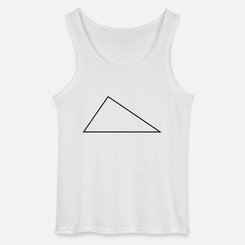 Right Triangle / / frame / / triangles - Gildan Men’s Tank Top - white