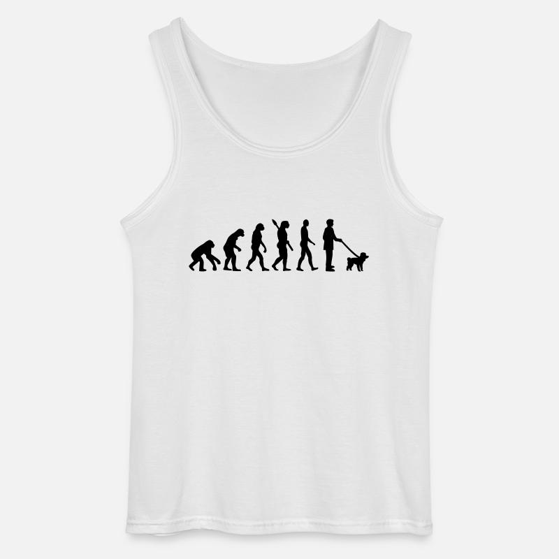 Pudel - Gildan Männer Tank Top - Weiß