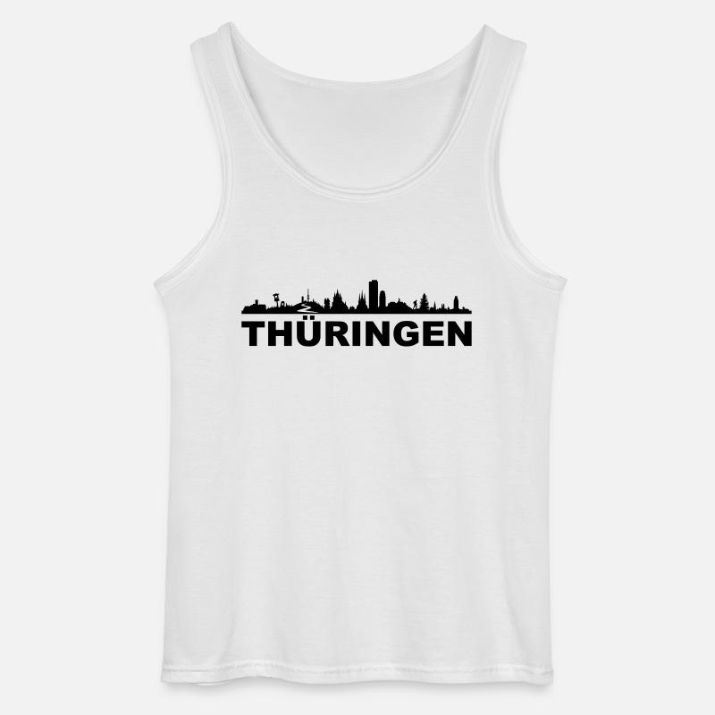 Skyline - Thüringen - Gildan Männer Tank Top - Weiß