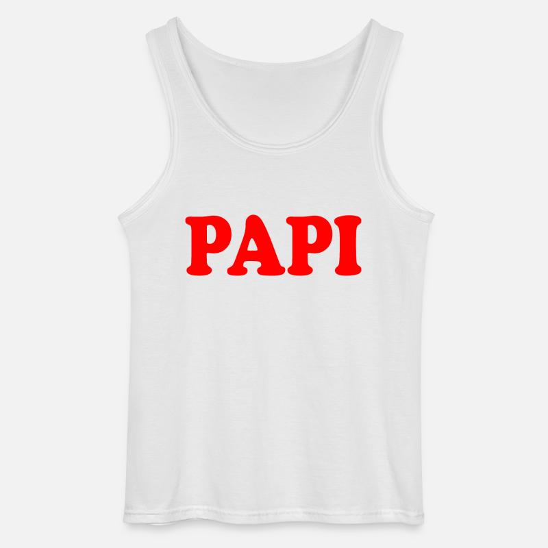 Papi - Gildan Männer Tank Top - Weiß