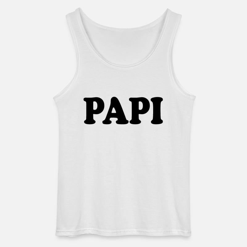 Papi - Gildan Männer Tank Top - Weiß