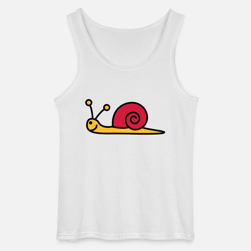 schnecke_3c - Gildan Männer Tank Top - Weiß