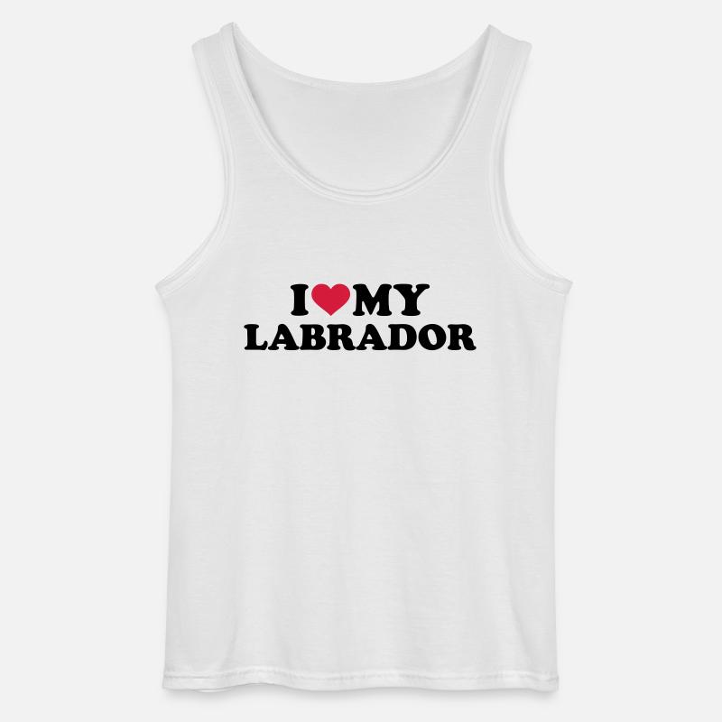 Labrador - Gildan Männer Tank Top - Weiß