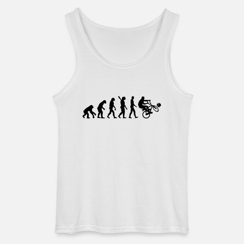 Evolution Cycle ball - Gildan Men’s Tank Top - white