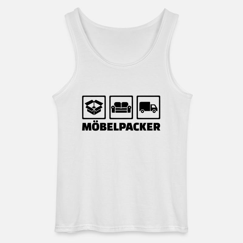 Möbelpacker - Gildan Männer Tank Top - Weiß