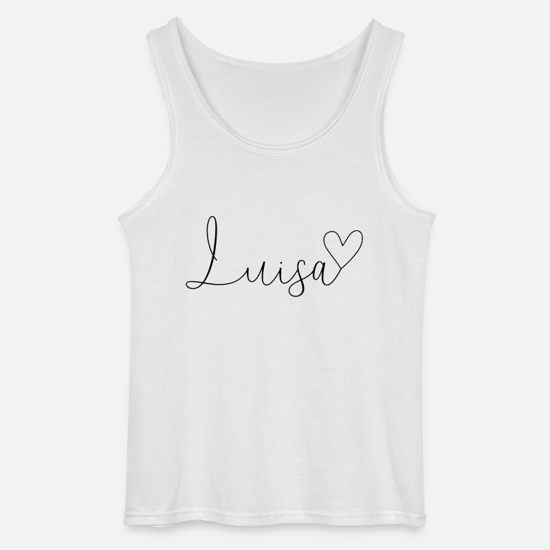 Luisa Name Vorname Mädchen - Gildan Männer Tank Top - Weiß